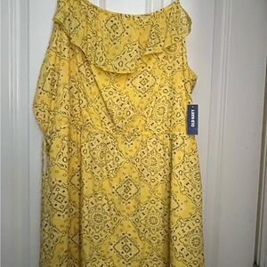 Old Navy Yellow Floral Dress